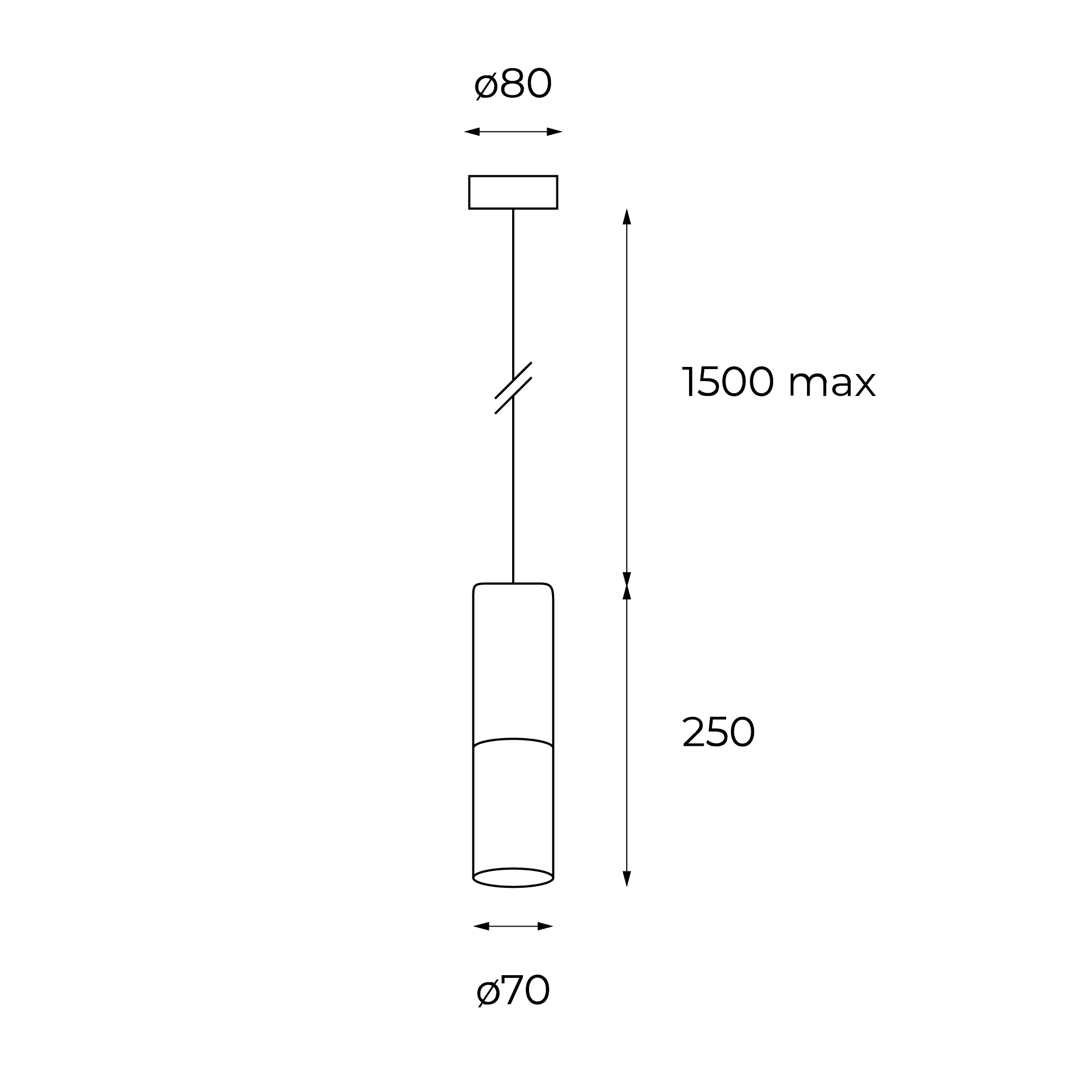 Cilindro Pendant 250
