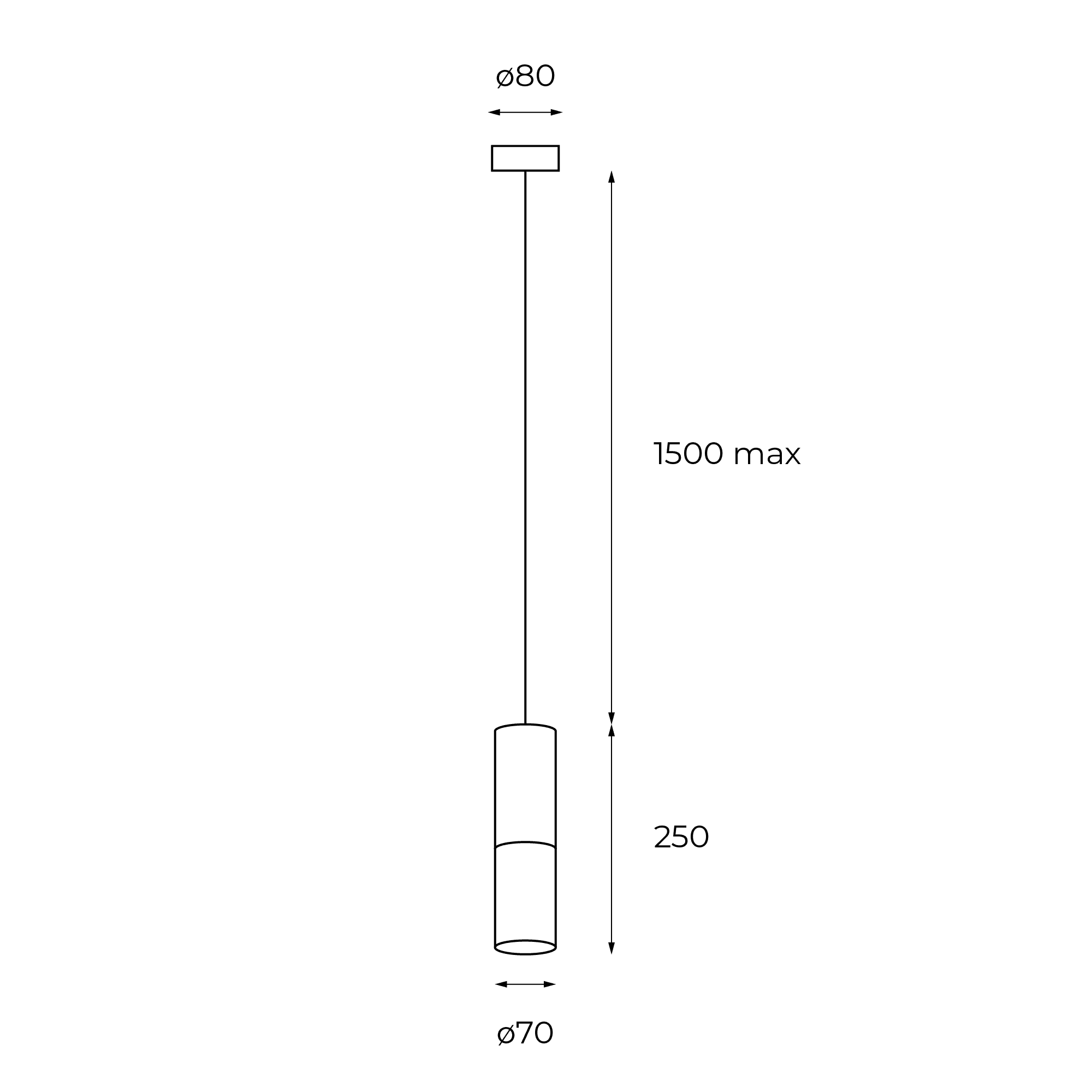Cilindro Pendant 250