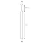 Cilindretto Pendant 1000 Drawing