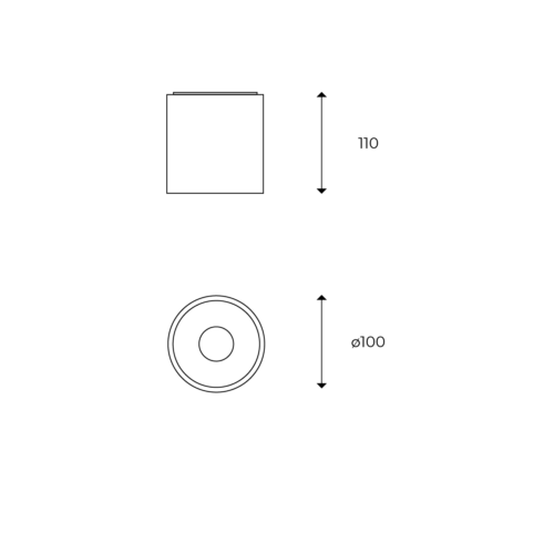 Cilindro 100 Surface Mount