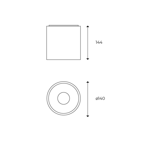 Cilindro 140 Surface Mount
