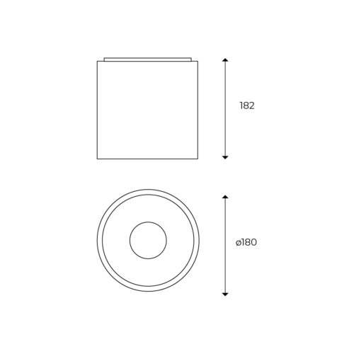Cilindro 180 Surface Mount