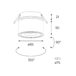 Pulse semi recessed Drawing