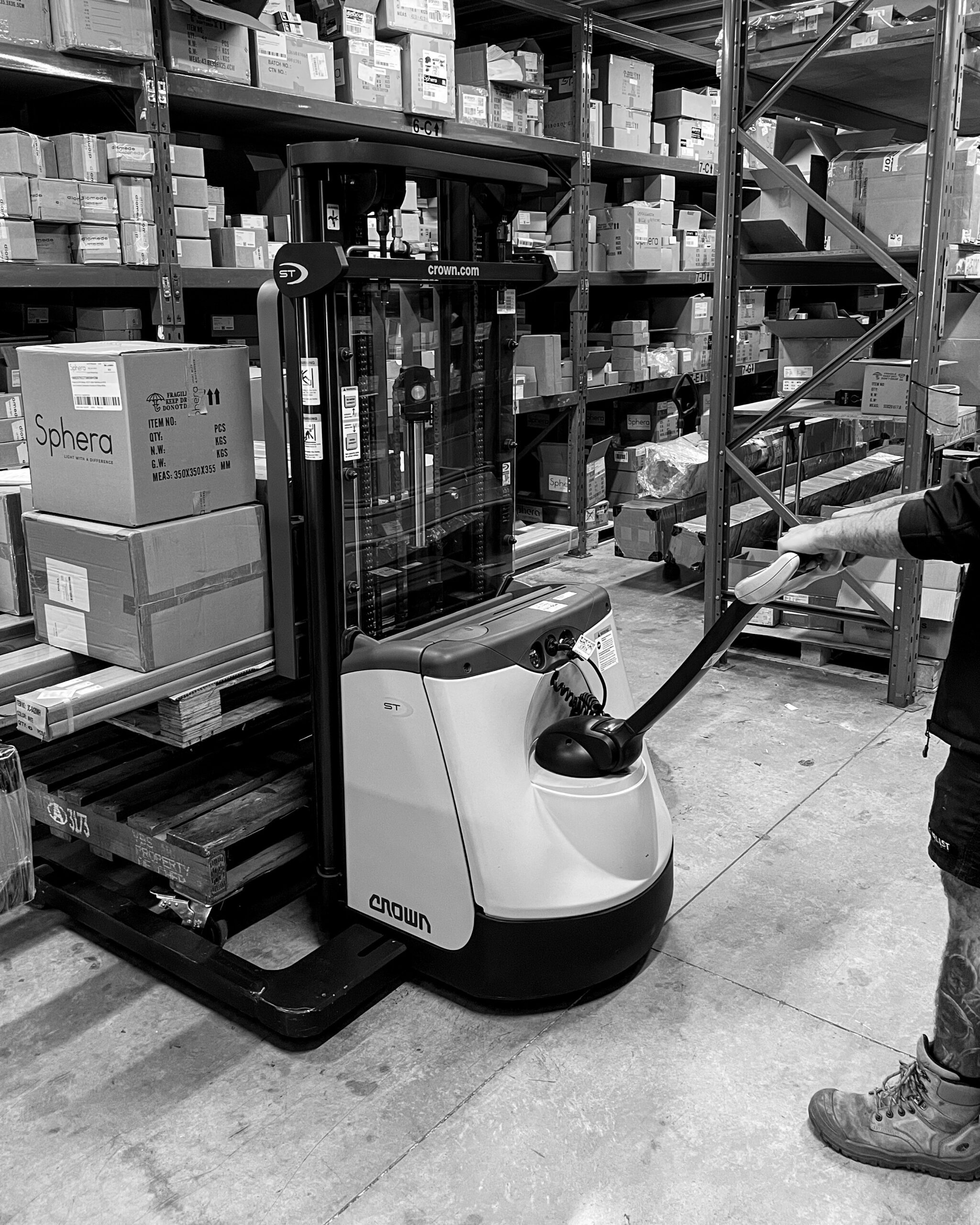 Manufacturing detail in workshop