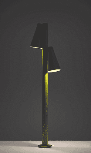 Ster Double Bollard Diffused 02